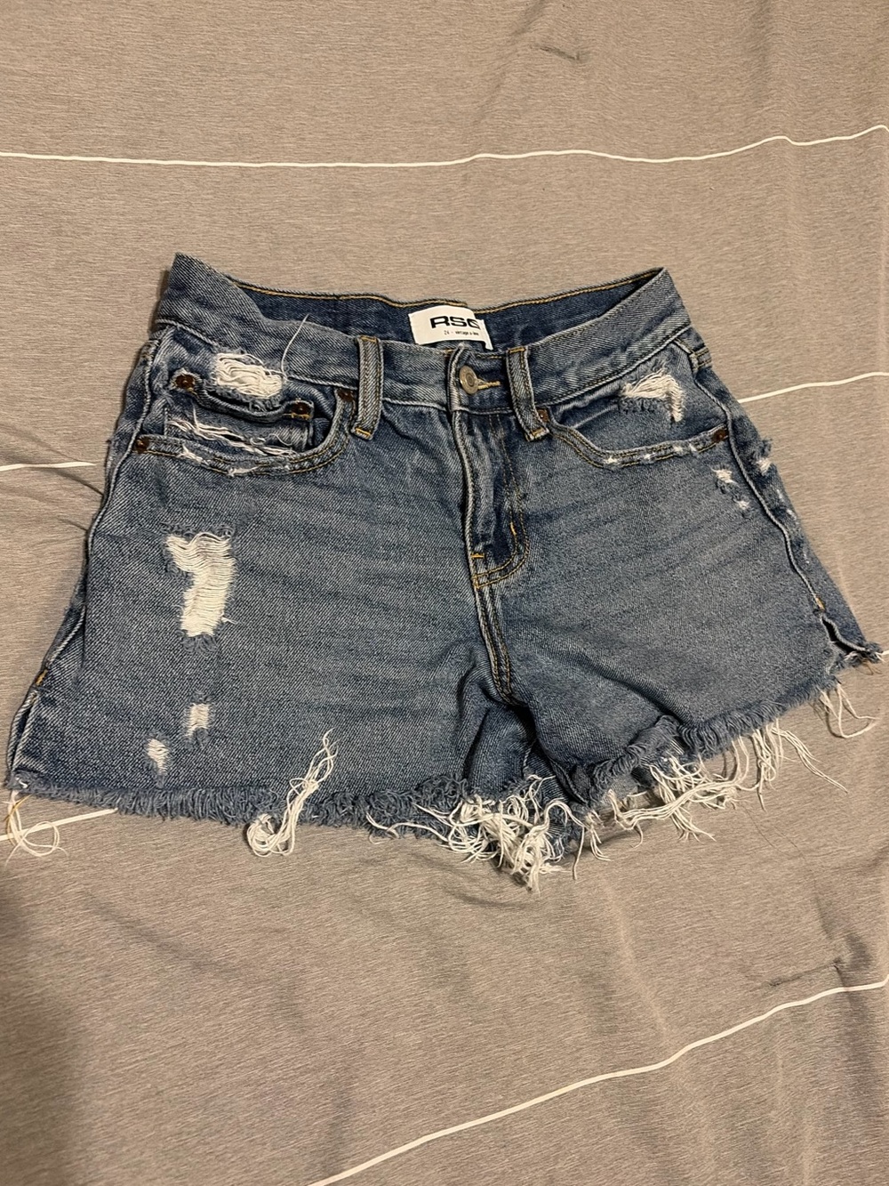 RSQ Distressed Denim Jean Shorts - Blue